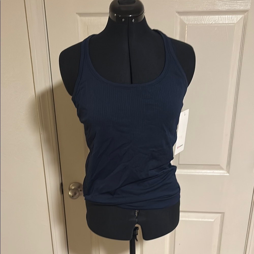 Lululemon Athletica Blue Fitted Tank Top